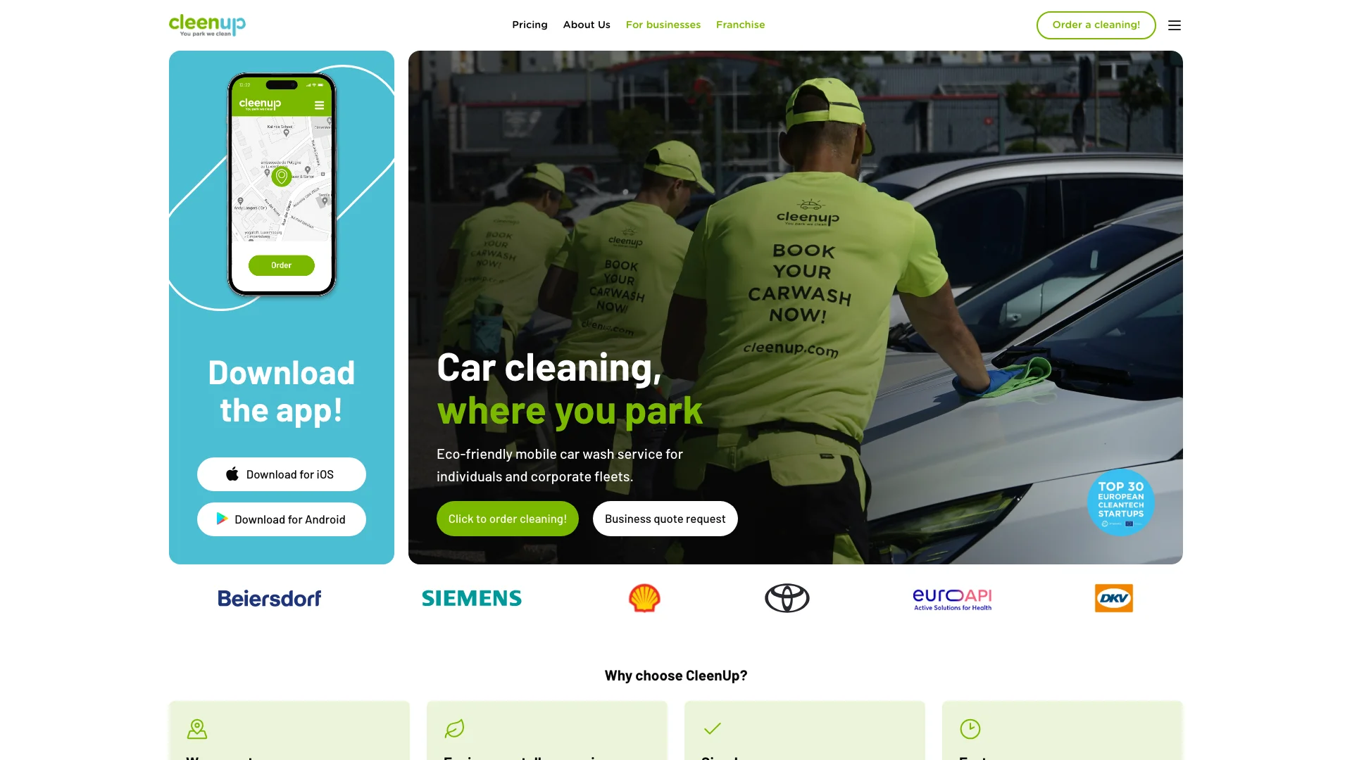 Cleenup - Mobile Fahrzeugreinigung