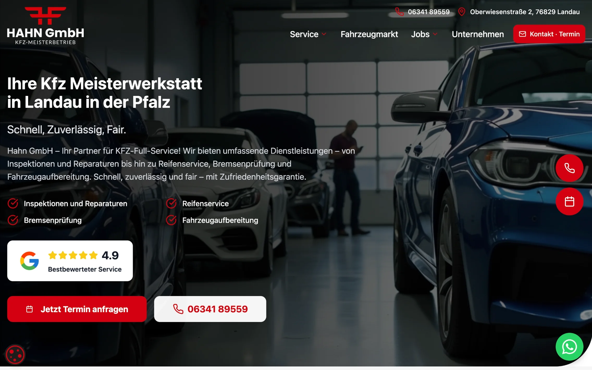 Hahn Kfz - Kfz Meisterwerkstatt in Landau in der Pfalz